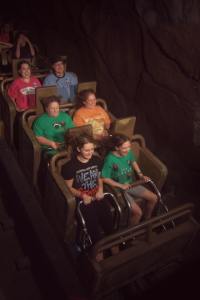 Back row--Expedition Everest. Love this ride--I made a goofy face on purpose!